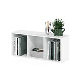 Furinno 3-Tier Open Shelf Bookcase, White