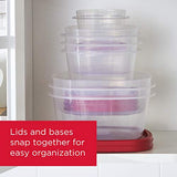 Rubbermaid Easy Find Vented Lids XL Serving Food Storage Set of 2 (4 Pieces Total)