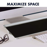 Quartet Glass Desktop Computer Pad, 18" x 6", Whiteboard, Dry Erase Surface