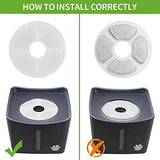 Kastty Replacement Filters 3L Cat Water Fountain, 8 Pack Food Grade Water Fountain