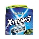 Schick Xtreme3 Triple Blade Razor Refill (4 cartridges)