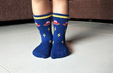 RATIVE Non Skid Anti Slip Slipper Cotton Crew Dress Socks With Grips