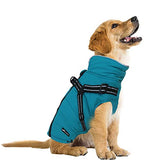 Dog Winter Coat with Harness, Windproof Reflective Easy Control Dog Jacket