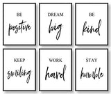 Inspirational Wall Art, Motivational Wall Art, Office Wall Decor, Wall Art