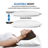 Dream Rite Shredded Hypoallergenic Memory Foam Pillow WonderSleep Series Luxury