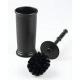 mDesign Compact Freestanding Plastic Toilet Bowl Brush and Holder for Bathroom Storage