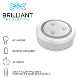 Brilliant Evolution BRRC113 Ultra Thin Wireless LED Puck Light 2 Pack