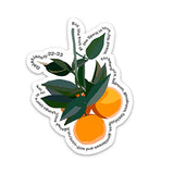 Fruit of the Spirit Christian sticker for a hydro flask, laptop, water bottle | Waterproof