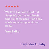 Everyone 3-in-1 Kids Soap: Shampoo, Body Wash, and Bubble Bath, Lavender Lullaby