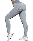 OMKAGI Sexy Butt Lifting Workout Leggings for Women Textured Booty High Waist