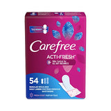 Care Free Acti-Fresh Body Shaped Regular Pantiliners, Fresh Scented, 54 Count (Pack of 1)