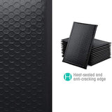 GSSUSA Black Poly Bubble Mailers 6x10 Padded Envelopes #0 Shipping Envelopes