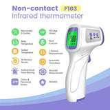 Touchless Thermometer for Adults, Forehead Thermometer for Fever, Body Thermometer and Surface Thermometer 2 in 1 Dual Mode Thermometer