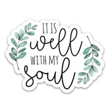 It is well sticker | Religious decals | Christian faith stickers | Bible verse quote decals