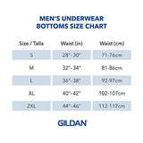 Gildan Men's Covered Waistband Boxer Brief Multipack, Black (5 Pack), Small