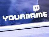 Custom Twitch Name Vinyl Decal - Personalized Gamer Username Sticker
