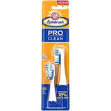 ARM & HAMMER Spinbrush PRO Clean Medium REFILL- Includes 2 Replacement Heads
