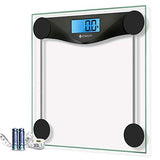 Etekcity Digital Body Weight Bathroom Scale with Body Tape Measure, Large Blue LCD