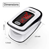 Pulse Oximeter Fingertip (Oximetro), ANKOVO Blood Oxygen Saturation Monitor