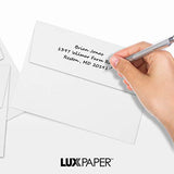 LUXPaper A7 Invitation Envelopes for 5 x 7 Cards in 80 lb. Bright White