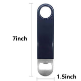 KTOJOY 3 Pack Heavy Duty Stainless Steel Flat Bottle Opener, Solid and Durable