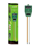 Sonkir Soil pH Meter, MS02 3-in-1 Soil Moisture/Light/pH Tester Gardening Tool Kits