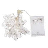 40 LEDs 20 Photo Clips String Fairy lights Battery Powered Decoration for Living Room