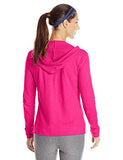 Hanes Women's Jersey Full Zip Hoodie, Amaranth, Small