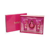 Fantasy by Britney Spears for Women, Gift Set (Eau De Parfum Spray 3.3 Ounce, Work Your Magic Body Souffle 3.3 Ounce, Caught In A Spell Shower Gel 3.3 Ounce)