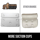 Gorilla Grip Original Spa Bath Pillow Features Powerful Gripping Technology