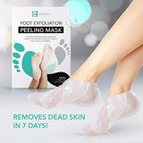 Foot Peel Mask 2 Pack, Peeling Away Calluses and Dead Skin Cells