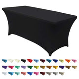 ABCCANOPY Spandex Tablecloths for 4 ft Home Rectangular Table Fitted Stretch Table