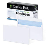 Quality Park #6 3/4 Security-Tinted Envelopes with Peel & Seal, 100-Pack, White