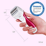 Panasonic Electric Shaver for Women, Cordless 3 Blade Razor, Pop-Up Trimmer