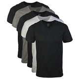 Gildan Men's V-Neck T-Shirts Multipack, Assorted (5 Pack), Small