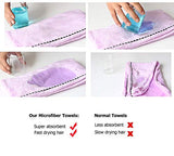 3 Pack Microfiber Hair Towel Wrap BEoffer Super Absorbent Twist Turban Fast Drying