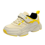 DREAM PAIRS Boys Girls Tennis Running Shoes Athletic Sneakers Beige Yellow Black