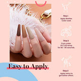 Beetles 20 Pcs Valentine's Day Gel Nail Polish Kit, Bare Collection Soak Off