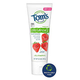 Tom's of Maine Natural Children's Fluoride Toothpaste, Silly Strawberry, 5.1 oz. 3-Pack