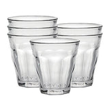 Duralex Made In France Picardie Clear Tumbler, Set of 6, 3-1/8 Ounce