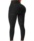 REYTID Anti Cellulite Peach Leggings for Women High Waisted Tummy Control