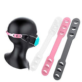 Cosrea Adjustable Extension Ear Elastic Strap Hook Extender Protect Your Ear Break Away Pain (10 PCS, Black)