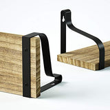 Love-KANKEI Floating Shelves Wall Mounted Set of 3, Rustic Wood Wall Storage Shelves