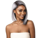 Outre Synthetic Swiss Lace Front Wig - LENI (1 Jet Black)