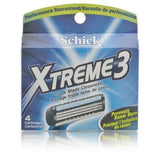 Schick Xtreme3 Triple Blade Razor Refill (4 cartridges)