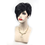 FCHW Black Short Hair Wigs For Black Women Synthetic Short women's Wigs With Bang Wig African American Women Wigs (FCHW-NZ-14489)