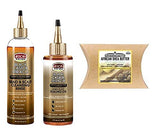African Pride Black Castor Miracle Growth Protection Formula Combo (SEALING-OIL&RINSE&SHEA-BUTTER)