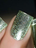 ILNP On The Way - Pistachio Green Holographic Metallic Nail Polish