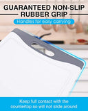 Extra Large Cutting Boards, Plastic Cutting Board for Kitchen Dishwasher Safe Non Slip