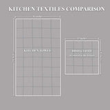 Sticky Toffee Cotton Terry Kitchen Dishcloth, 8 Pack, 12 in x 12 in, Blue Check